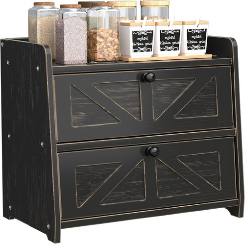 Corner bread box for kitchen - bread,