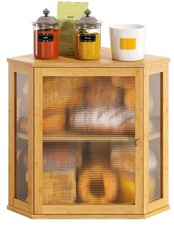 Corner Bread Box, Large Bamboo