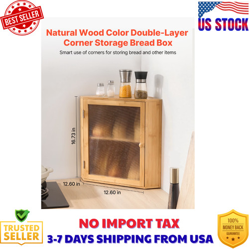 Corner bread box for - bread, kitchen