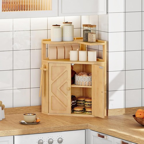 Bamboo bread box corner - bread,