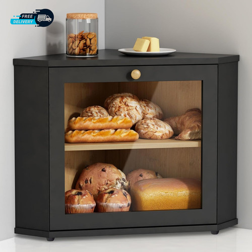 Corner bread box tier double - corner,