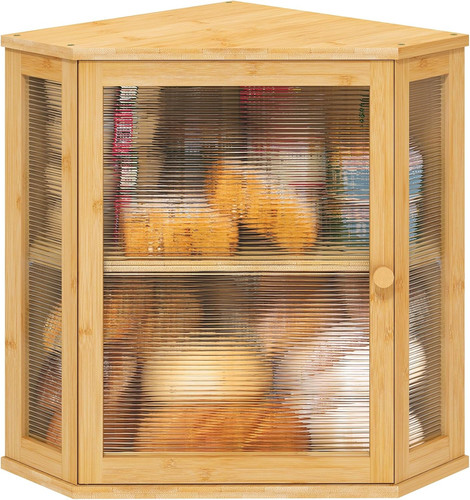 Corner bread box for kitchen - for,