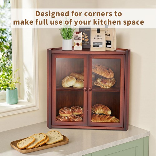 Corner bread box - box, for