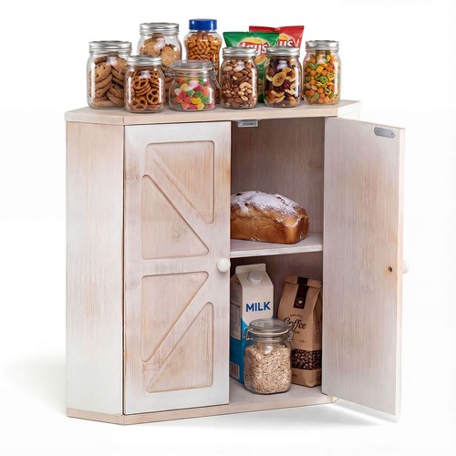 Corner bread box bamboo - bread, box,