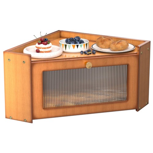 Tqqdci corner bread box for - bread,