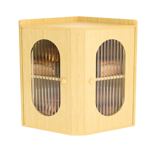 Corner bread box for kitchen - corner,
