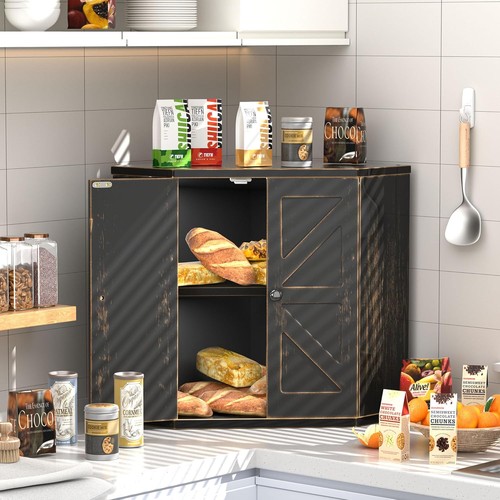 Corner bread box - box, large