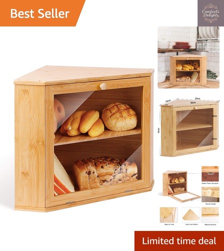 Rustic bamboo corner bread - bamboo, box