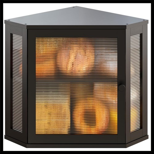 Bamboo corner bread box - corner,