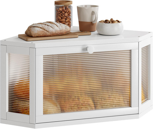 Corner bread box for kitchen - corner,