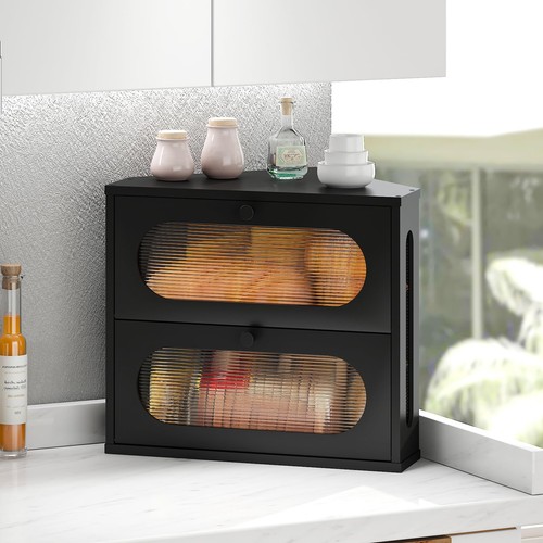Corner bread box for kitchen - corner,