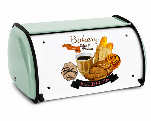 Vintage metal bread box - vintage,