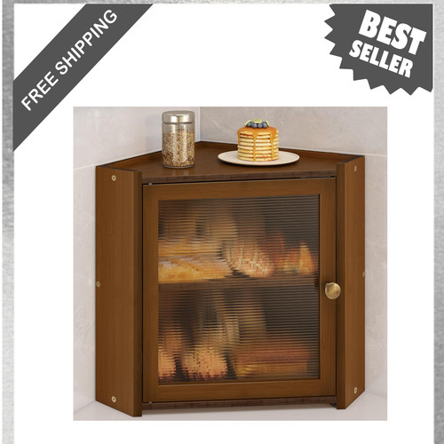 Corner bread box for - bread, kitchen