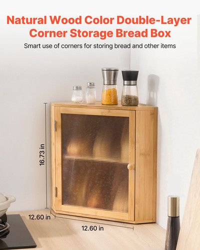 Corner bread box for - bread,