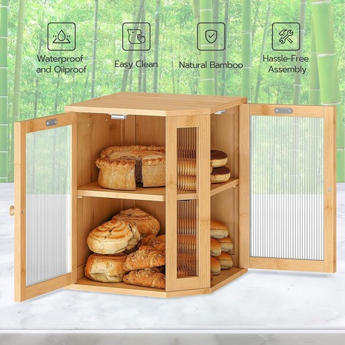 Tier bread box kitchen - 2-tier,