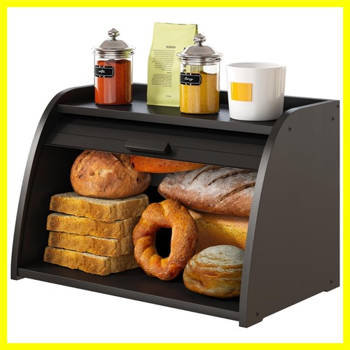 Black bread box - black, for