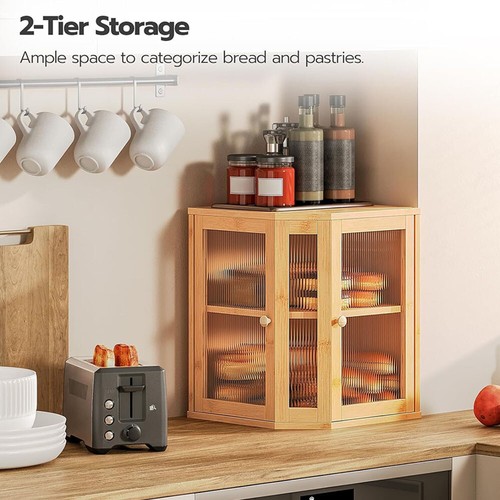 Tier bamboo corner bread - corner, box