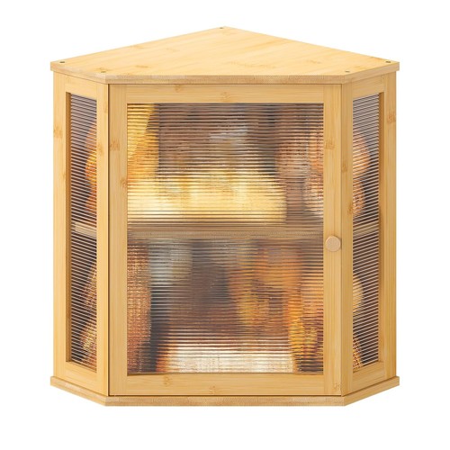 Corner bread box for kitchen - box,