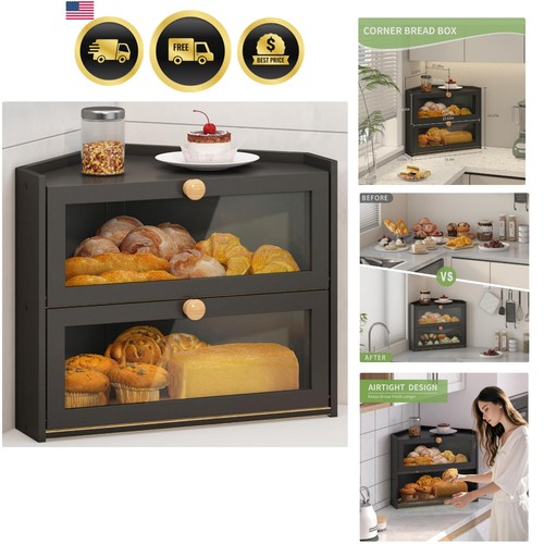 Black corner bread - black, box