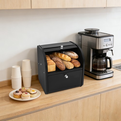 Stainless steel bread box 2 - steel, box,