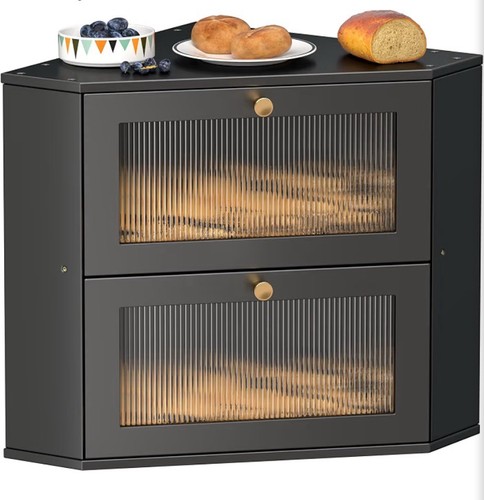 Corner bread box tier - box,, 2-tier