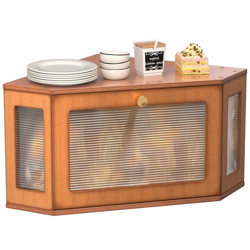 Corner bread box for - bread, kitchen