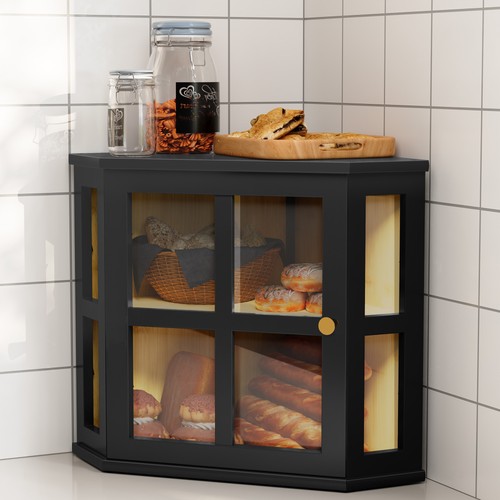 Bamboo bread box - bamboo, box,