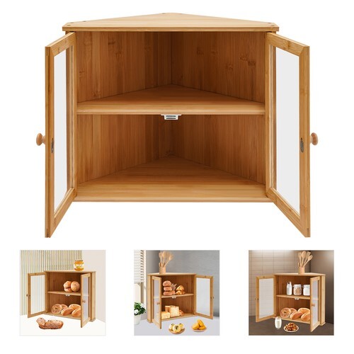 Corner bread display case - corner,