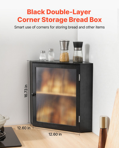 Corner bread box - box, for